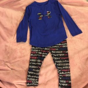 Under armour outfit- toddler girls